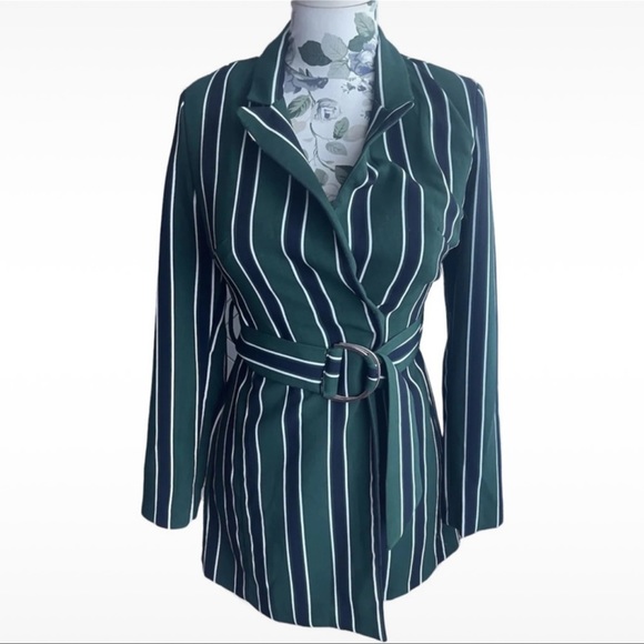 Bershka Pants - Elegant stripped playsuit size 10 Bershka